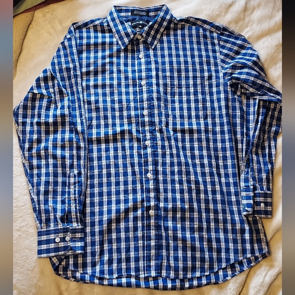 Beverly Hilla PoloClub Men's Plaid Button-down